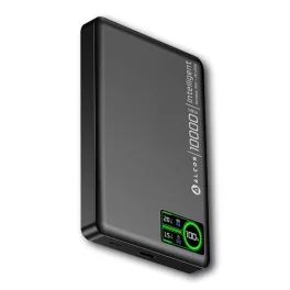   Alcor MS10000 Qi2 vezeték nélküli vésztöltő / külső akkumulátor 10000 mAh, 20 W - fekete