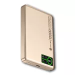 Alcor MS10000 Qi2 vezeték nélküli vésztöltő / külső akkumulátor 10000 mAh, 20 W - rózsa arany