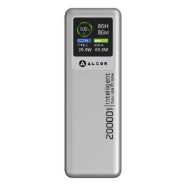   Alcor SK10P vésztöltő / külső akkumulátor 20000 mAh, 100 W – szürke