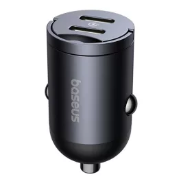Baseus Tiny Star Mini autós gyorstöltő 30W, 2×USB Type-C