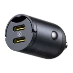 Baseus Tiny Star Mini autós gyorstöltő 30W, 2×USB Type-C