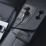 Baseus Enjoyment Pro autós gyorstöltő 60W, USB Type-A + USB Type-C automata behúzós kábel, fekete