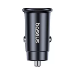Baseus GoTrip autós gyorstöltő 30W, 2×USB Type-C, fekete