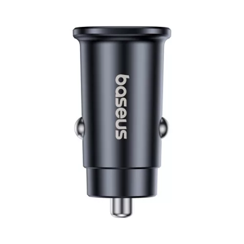 Baseus GoTrip autós gyorstöltő 30W, 2×USB Type-C, fekete