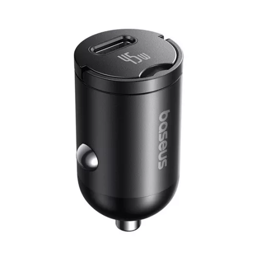 Baseus PrimeTrip VP2 autós gyorstöltő 45W, USB Type-C, fekete + 60W USB Type-C, 1m kábel