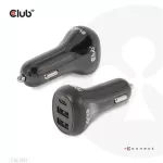 Club3D CAC-1921 autós gyorstöltő 36W, 2×USB Type-A, USB Type-C