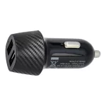 AVAX CC301B CARLY 2×USB-A 12W autós töltő, fekete