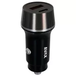 AVAX CC304B CARLY USB-C (PD3.0)+USB-A (QC) 38W autós töltő, fekete