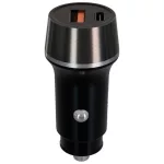 AVAX CC304B CARLY USB-C (PD3.0)+USB-A (QC) 38W autós töltő, fekete