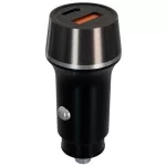 AVAX CC304B CARLY USB-C (PD3.0)+USB-A (QC) 38W autós töltő, fekete