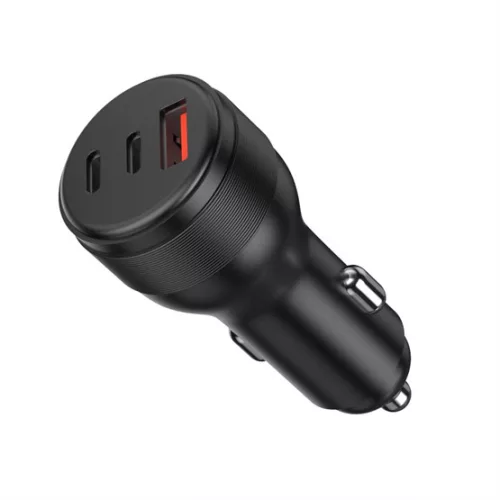 AVAX CC695 CARLY USB-C (PD 3.0) + USB-A (QC) 95W autós töltő, fekete