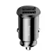 Baseus Grain autóstöltő 3,1 A, 2×USB Type-A, fekete