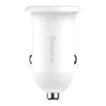 Baseus Grain Pro autóstöltő 24W, 2×USB Type-A, fehér