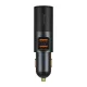 Baseus Share Together autós gyorstöltő, 60W, 2×USB Type-A + szivargyújtó kimenet, szürke