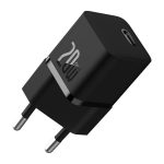 Baseus GaN5 Mini hálózati gyorstöltő 20W, USB Type-C, fekete