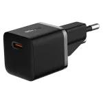 Baseus GaN5 Mini hálózati gyorstöltő 20W, USB Type-C, fekete
