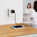 Baseus GaN5 Mini hálózati gyorstöltő 20W, USB Type-C, fekete