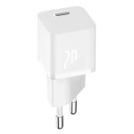 Baseus GaN5 Mini hálózati gyorstöltő 20W, USB Type-C, fehér