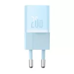 Baseus GaN5 Mini hálózati gyorstöltő 20W, USB Type-C, kék