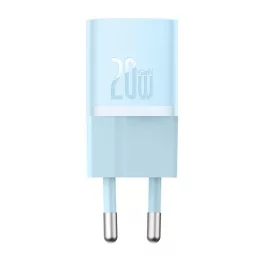   Baseus GaN5 Mini hálózati gyorstöltő 20W, USB Type-C, kék