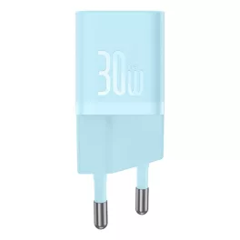   Baseus GaN5 Mini hálózati gyorstöltő 30W, USB Type-C, kék