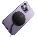 Baseus Simple Mini3 Magnetic vezeték nélküli töltő 15W, fekete
