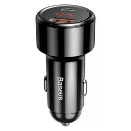   Baseus Magic PPS autós gyorstöltő 45W, USB Type-A + USB Type-C, fekete