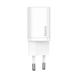   Baseus Super Si hálózati gyorstöltő 30W, USB Type-C, fehér