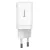 Baseus Super Si Pro hálózati gyorstöltő 30W, USB Type-C + USB Type-A, fehér