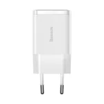 Baseus Compact hálózati töltő 10.5W, 2×USB Type-A, fehér