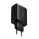 Baseus Compact hálózati töltő 17W, 3×USB Type-A, fekete