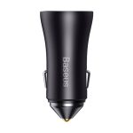 Baseus Golden Contactor Max autós gyorstöltő 60W, 2×USB Type-A, szürke