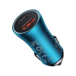 Baseus Golden Contactor Max autós gyorstöltő 60W, USB Type-A + USB Type-C, kék