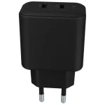 AVAX CH602B SPEEDY+ 2x Type C  (PD) 45W gyors hálózati töltő, fekete
