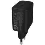 AVAX CH602B SPEEDY+ 2x Type C  (PD) 45W gyors hálózati töltő, fekete