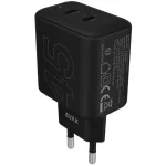 AVAX CH602B SPEEDY+ 2x Type C  (PD) 45W gyors hálózati töltő, fekete