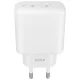 AVAX CH602W SPEEDY+ 2x Type C  (PD) 45W gyors hálózati töltő, fehér