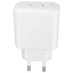AVAX CH602W SPEEDY+ 2x Type C  (PD) 45W gyors hálózati töltő, fehér