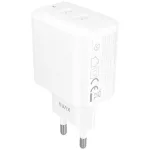 AVAX CH602W SPEEDY+ 2x Type C  (PD) 45W gyors hálózati töltő, fehér