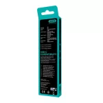 AVAX CH6412 30W GaN USB-C és USB-A gyorstöltő duo szett, fehér és rózsaszín