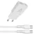 AVAX CH6413 30W GaN gyorstöltő és 60W USB-C szilikon kábel szett, fehér