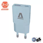 AVAX CH641LB NANO SLIM 30W töltő adapter USB-C (PD3.0)+USB-A (QC3.0), világoskék
