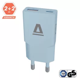   AVAX CH641LB NANO SLIM 30W töltő adapter USB-C (PD3.0)+USB-A (QC3.0), világoskék