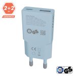 AVAX CH641LB NANO SLIM 30W töltő adapter USB-C (PD3.0)+USB-A (QC3.0), világoskék