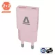 AVAX CH641P NANO SLIM 30W töltő adapter USB-C (PD3.0)+USB-A (QC3.0), rózsaszín