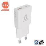 AVAX CH641W NANO SLIM 30W töltő adapter USB-C (PD3.0)+USB-A (QC3.0), fehér
