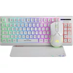 MARVO Loot 30 billentyűzet+egér+egérpad combo - Fehér - UK /Membrán/
