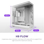 NZXT Midi - H9 Flow (2025) - Matt fehér - CM-H92FW-01