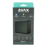 AVAX DC637 DESKY+ 4xType C (PD 3.0) 200W GaN gyorstöltő elosztó