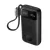 Baseus EnerFill FT31 gyorstöltő powerbank & Apple Watch 10000 mAh 45W, beépített USB Type-C kábel, fekete